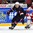 HELSINKI, FINLAND - DECEMBER 31: USA's Ryan MacInnis #17 stickhandles the puck away from Denmark's Jonas Roendbjerg #16 during preliminary round action at the 2016 IIHF World Junior Championship. (Photo by Matt Zambonin/HHOF-IIHF Images)

